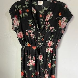 black floral dress